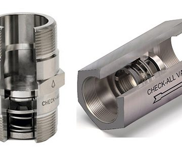 والوهای چشمه ای (Spring Loaded Check Valves)